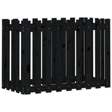 Vidaxx jardinière clôture surélevée design 100x50x70 cm bois de pin noir