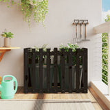 Vidaxx jardinière clôture surélevée design 100x50x70 cm bois de pin noir
