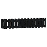 Vidaxx jardinière clôture surélevée design 150x30x30 cm bois de pin noir