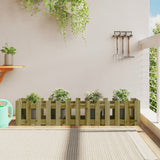 Vidaxxl jardinière surélevée design clôture 150x30x30 cm bois imprégné