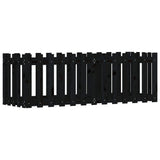 Vidaxx jardinière clôture surélevée design 150x50x50 cm bois de pin noir