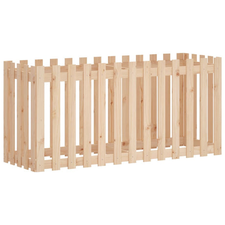 Vidaxx jardinière surélevée avec clôture design 150x50x70 cm bois de pin