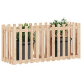 Vidaxx jardinière surélevée avec clôture design 150x50x70 cm bois de pin