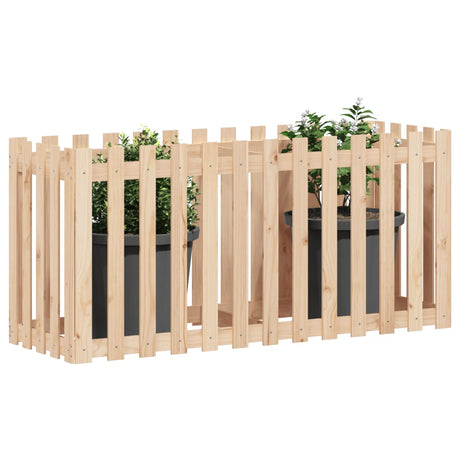Vidaxx jardinière surélevée avec clôture design 150x50x70 cm bois de pin