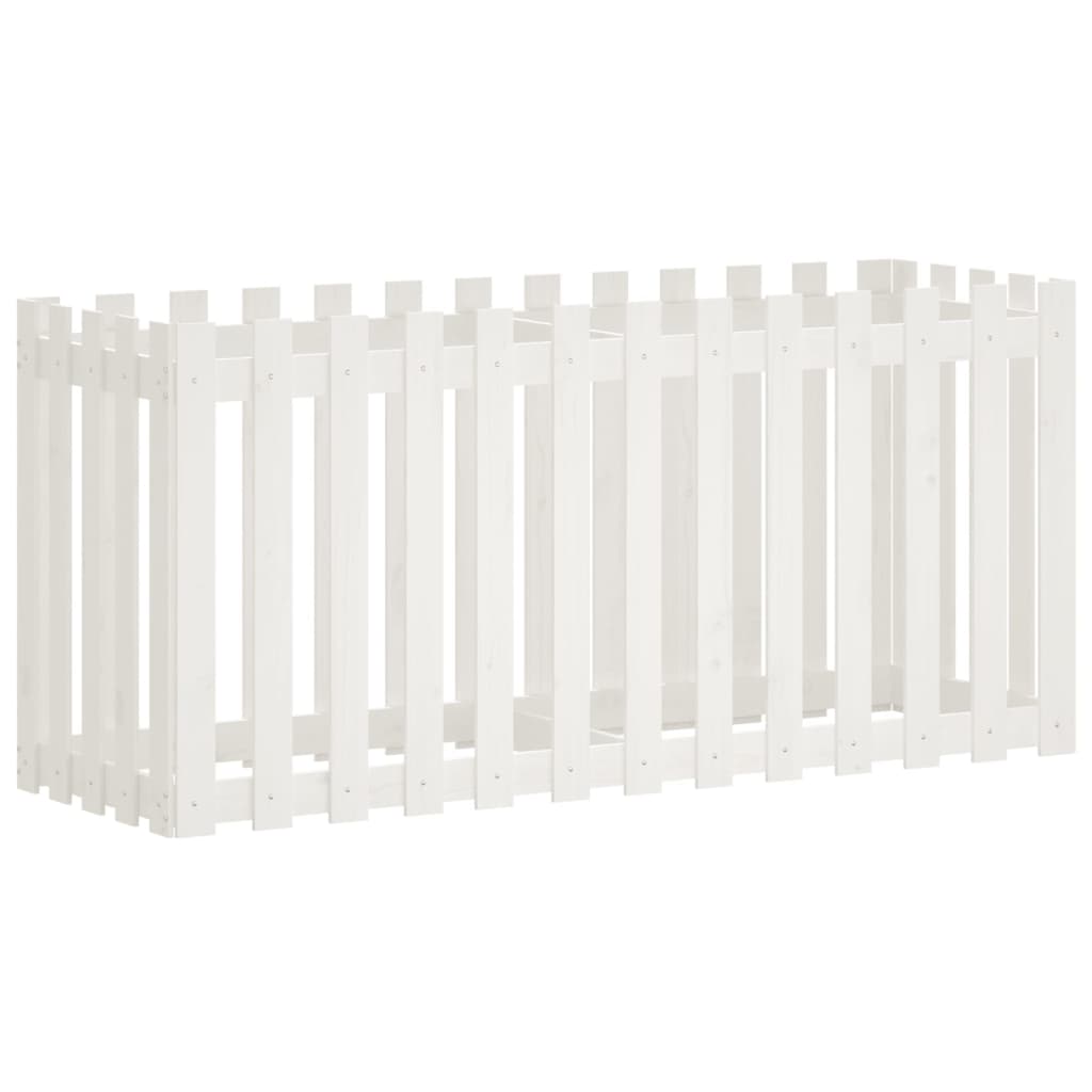 Vidaxx jardinière clôture surélevée design 150x50x70 cm bois de pin blanc