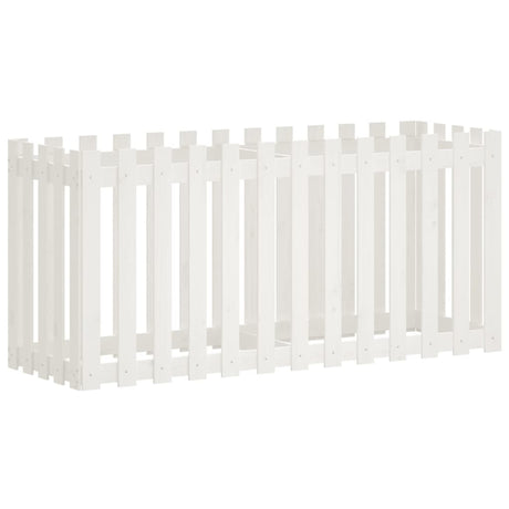 Vidaxx jardinière clôture surélevée design 150x50x70 cm bois de pin blanc