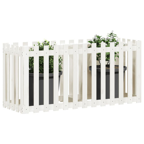 Vidaxx jardinière clôture surélevée design 150x50x70 cm bois de pin blanc