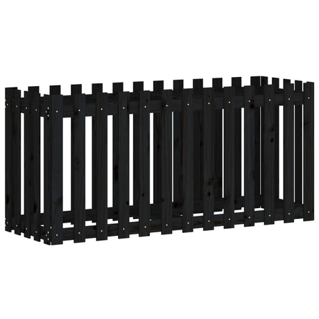 Vidaxl Planter Insense HEK Design 150x50x70 cm Pine Wood Black