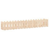 Planteur Vidaxl élevé avec conception de clôture 200x30x30 cm en bois de pin