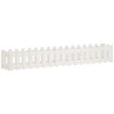 Vidaxxl jardinière clôture surélevée design 200x30x30 cm bois de pin blanc