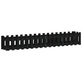 Vidaxx jardinière clôture surélevée design 200x30x30 cm bois de pin noir