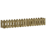 Vidaxxl jardinière surélevée design clôture 200x30x30 cm bois imprégné