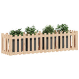 Vidaxx jardinière surélevée avec clôture design 200x50x50 cm bois de pin