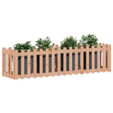 Vidaxxl jardinière surélevée design clôture 200x50x50 cm bois de Douglas massif