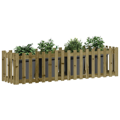 Vidaxl Planter Augmentation de la conception HEK 200x50x50 cm Bois imprégné