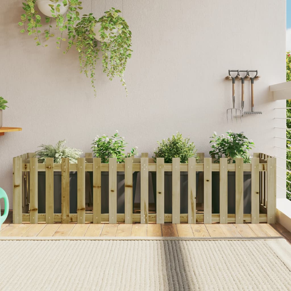 Vidaxl Planter Augmentation de la conception HEK 200x50x50 cm Bois imprégné