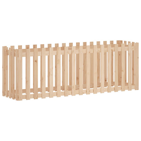 Vidaxx jardinière surélevée avec clôture design 200x50x70 cm bois de pin