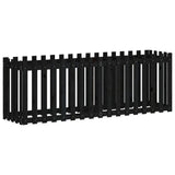 Vidaxx jardinière clôture surélevée design 200x50x70 cm bois de pin noir