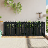 Vidaxx jardinière clôture surélevée design 200x50x70 cm bois de pin noir