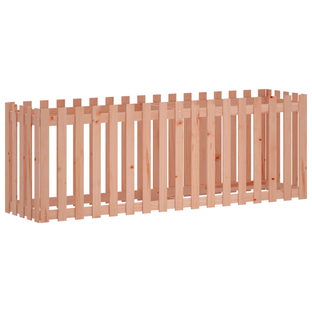 VidaXL jardinière surélevée design clôture 200x50x70 cm bois de Douglas massif