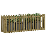 Vidaxx jardinière clôture surélevée design 200x50x70 cm bois imprégné