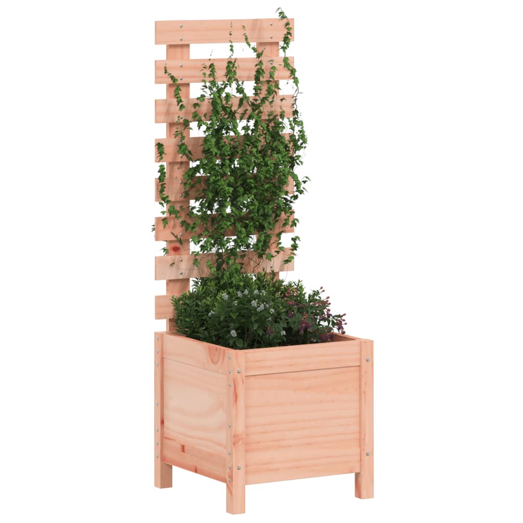 Vidaxx jardinière avec support 39x39,5x114 cm bois de Douglas massif