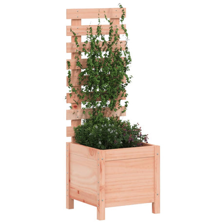 Vidaxx jardinière avec support 39x39,5x114 cm bois de Douglas massif