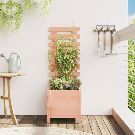 Vidaxx jardinière avec support 39x39,5x114 cm bois de Douglas massif