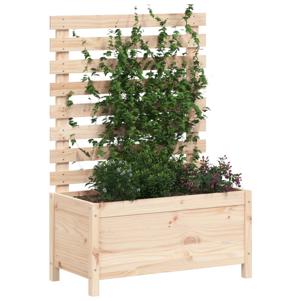 Planteur vidaxl avec rack 79x39.5x114 cm