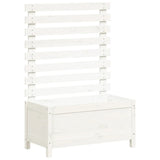 Planteur vidaxl avec rack 79x39.5x114 cm en pin massif blanc