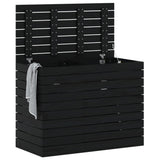 Vidaxx panier à linge 88,5x44x66 cm bois de pin massif noir