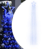 VidaXL éclairage de sapin de Noël 320 LED bleues 375 cm