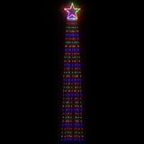 VidaXL éclairage de sapin de Noël 320 LED colorées 375 cm