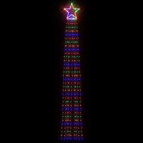 VidaXL éclairage de sapin de Noël 320 LED colorées 375 cm