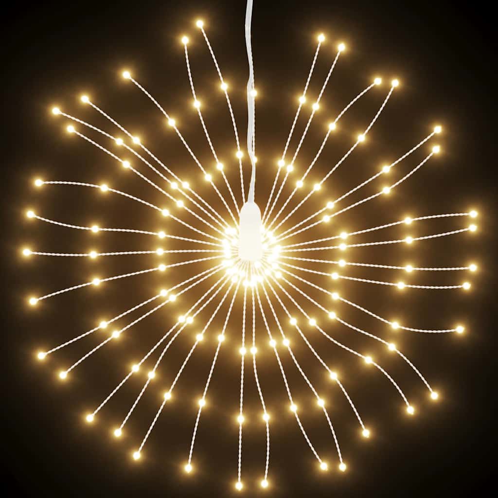 VidaXL feux d'artifice de lumières de Noël 140 LED blanc chaud 17 cm