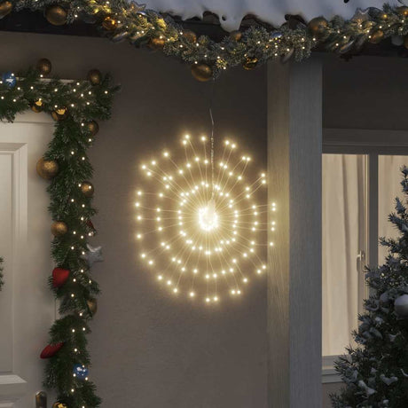 VidaXL feux d'artifice de lumières de Noël 140 LED blanc chaud 17 cm