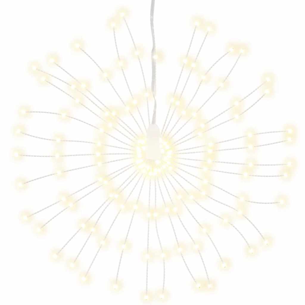 Vidaxx lumières de Noël feux d'artifice 4 pcs 140 LED blanc chaud 17 cm