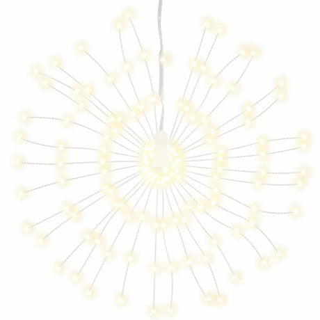 Vidaxx lumières de Noël feux d'artifice 4 pcs 140 LED blanc chaud 17 cm