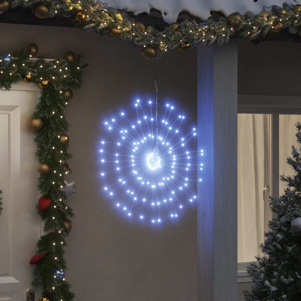 VidaXL feux d'artifice de lumières de Noël 140 LED blanc froid 17 cm