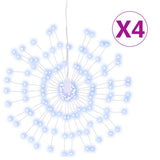 Vidaxl Christmas Lighting Fireworks 4 St 140 Cold White LEDS 17 cm