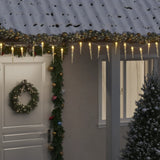 Vidaxl Christmas Lighting Cone avec 100 LEDS 10 m acrylique PVC blanc chaud