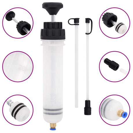 VidaXL Purgeur de frein 0,2 L blanc et noir