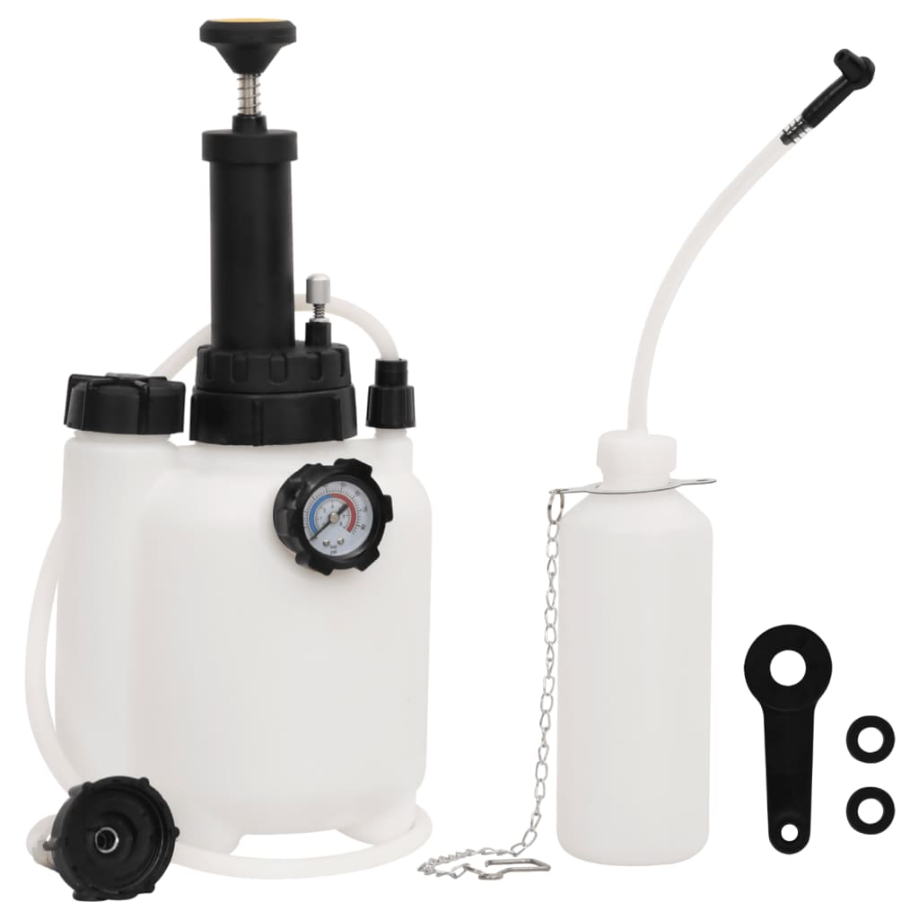 Vidaxxl purgeur de frein 3 l blanc et noir
