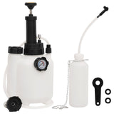 Vidaxxl purgeur de frein 3 l blanc et noir