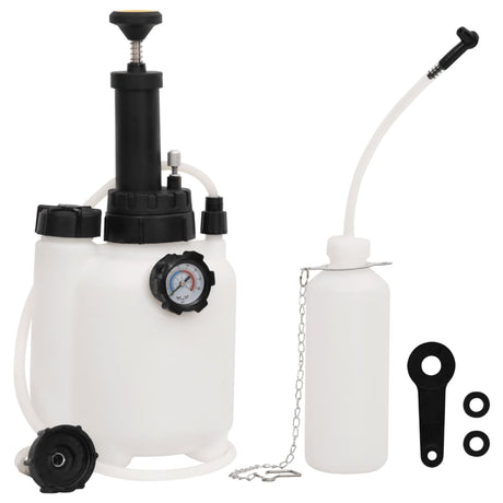 Vidaxxl purgeur de frein 3 l blanc et noir