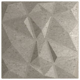 Vidaxx 24 pcs panneaux muraux diamant 6 m² 50x50 cm xps gris béton