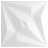 Vidaxl 48 St Panneaux muraux étoiles 12 m² 50x50 cm xps blanc