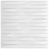 Vidaxl 12 st panneaux muraux pierre 3 m² 50x50 cm xps blanc