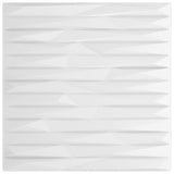 Vidaxl 12 st wall panels stone 3 m² 50x50 cm xps white