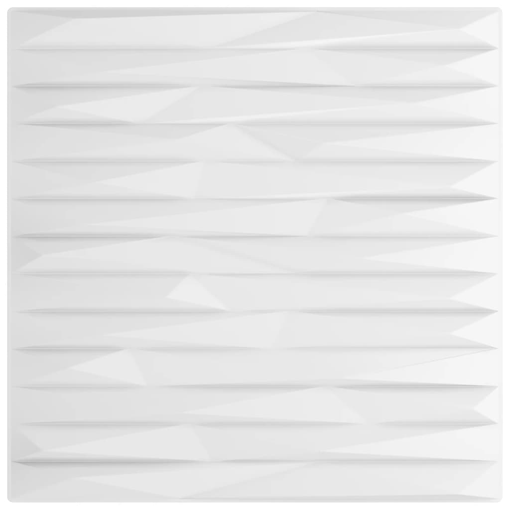 Vidaxl 48 ST Wall panels Stone 12 m² 50x50 cm XPS White